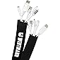 Wertmann Kabelschlauch, 3m Cable Management - Neopren Kabelkanal mit einstellbarem Durchmesser für Kabelmanagement…