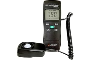 ‎LATNEX LATNEX LM-50KL Digitales Luxmeter, Lichtmessgerät Messen 200~200.000 Lux Fußkerzen – Industrie und Haushalt, Light Meter für Pflanzen Fotografie LED Lichter – Kalibrierungszertifikat enthalten