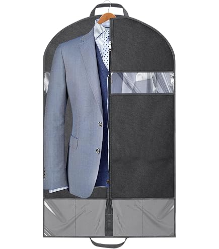 Housse De Vêtement Avec Fermeture à Glissière, Housses De Vêtement Veste Manteau Robes Robes De