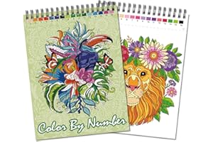 Jadeso Libro Colorear Adultos, 30 Patrones y Diseños únicos De Animales, Colorear Por Numeros Adultos, Libros De Colorear Para Adultos, Encuadernación Espira, Tamaño A4 adultes