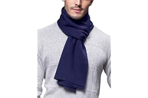 WANYING Echarpe Homme Femme Automne Hiver 6% Laine Super Chaud Classique - 180 * 30 cm Couleur Uni