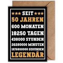 Glückwunschkarte Zum 50. Hochzeitstag – Lustige Karte Für Ehemann – Personalisierbar Mit Eigener Nachricht