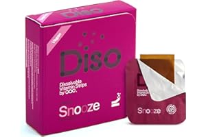 OQO Snooze Sleep Vitamin Supplement - Box of 30 Dissolvable Oral Strips with Vitamin B6, Reduce Stress and Calms Mind, Vegan, Gluten-Free, Sugar-Free (Cherry)