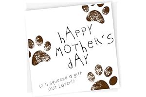 NOTNICETHINGS Funny Mothers Day Card from Dog, Doggy Mum, Card for Mum, Puppy, Dog lover, Pets, Animal gift