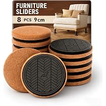 Lot De 16 Patins Glisseurs à Clouer - Diamètre 19 Mm Marron | Meubles & Chaises