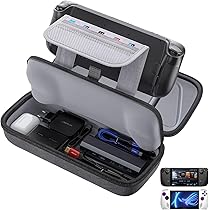JSAUX RGB Docking Station for ROG Ally X/ROG Ally/Steam Deck/Legion Go, 7-in-1 ROG Ally Dock with HDMI 4K@120Hz, Gigabit Ethernet, Dual USB & USB C 3.0, 100W PD Charging, RGB Cooling Fan