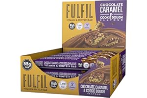 FULFIL NUTRITION Fulfil Vitamin & Protein Bar 15 X 55G Choc Caramel Cookie Dough