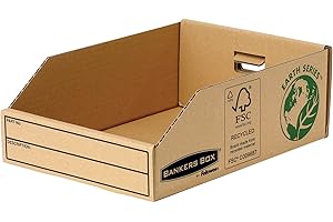 ‎BANKERS BOX Bankers Box Earth Series Kleinteilebox 200mm (aus 100% recyceltem Karton, 50er-Packung) braun