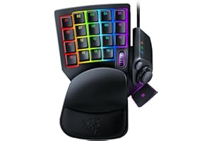 ‎RAZER Razer Tartarus Pro - Gaming Keypad (Gamepad mit analog-optischen Tasten, 32 programmierbare Tasten, anpassbarer Auslösepunkt, Profile, Handballenauflage, Rapid Trigger) Schwarz