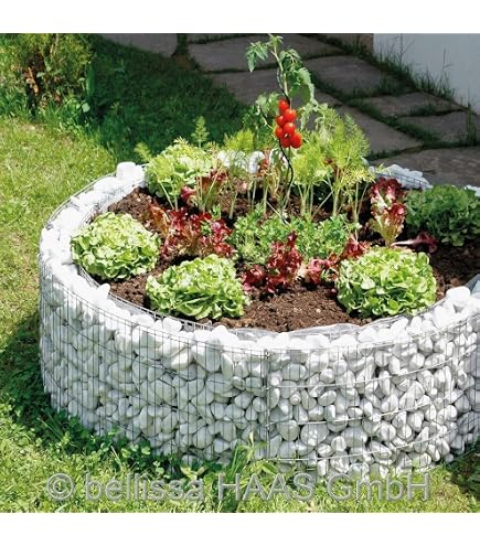 Gabionen Hochbeet Aus Stahl – 270x90x50 Cm, Verzinkt, Maschen 10x5 Cm – Für Garten & Terrasse