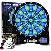 Turnart Electronic Dartboard, Professional Electronic Dartboard, Electronic Dartboard, 6 Darts Digital Game with Sound 48 Gam