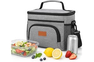 Kylväska 13 l vikbar – isolerad termoväska för kontor och picknick | 13 l kylväska med 14 timmars kylning, 10 timmars värme, PEVA-foder, 600D Oxford, axelrem för kontor, bil och picknick