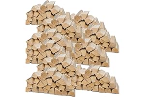 Bois de Chauffage Sélection 5-500 kg pour Poêle et Cheminée Brasero Grill Panier à Feu Bûches de Bois de Hêtre 25 cm Flameup, Quantité:300 kg