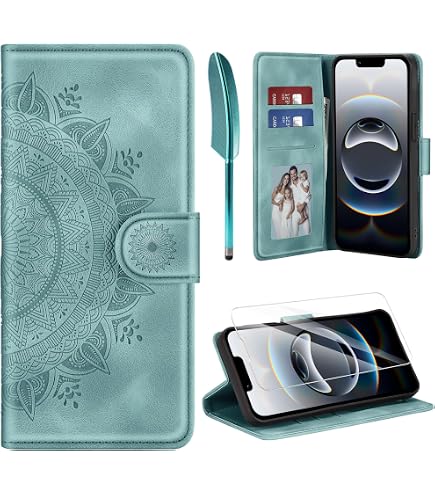 Kmofizle Hülle Für IPhone 15 Pro Mit MagSafe – Robuster Schutz, Titan-Flügelständer 45°, Magnetisch, Stoßfest, Schwarz