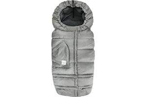 7 A.M. 7AM Enfant Chancelière pour Poussette et Siège Auto - Couverture 212 Évolution, Réglable par Temps Froid, Déperlant, Sac de Couchage Chaud pour Bébé et Tout-Petits, Grandit avec l'Enfant (6M - 4A)