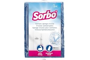Sorbo Gąbka toaletowa, wymiary 15,4 cm x 9,7 cm x 2,9 cm