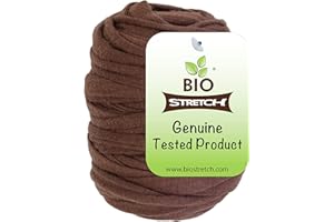 Biostretch Attaches Souples pour Plantes d'Intérieur et de Jardin, Ficelle Écologique Extensible et Respectueuse de l'environnement (Rouleau Marron Éco 20M)