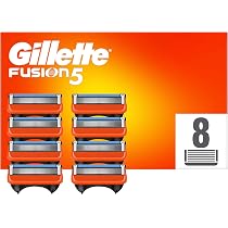Pack Rasoir Gillette Fusion 5 - Starter Avec Rasoir + 2 Lames - 5 Lames En Acier Inoxydable, Origine Allemagne