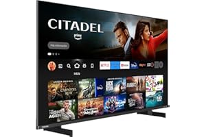 Toshiba QF5D 55'' Smart Fire TV 109.2 cm (QLED, 4K Ultra HD, HDR10, Prime Video, Netflix, Control de Voz de Alexa, DVB-T2, HDMI 2.1, Bluetooth, AirPlay), Negro