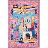 Efia Salonloewe Wohnplaid Sole Tagesdecke Decke Schlafdecke Plaid Wohndecke Kuscheldecke Rosina Wachtmeister Sonne Motiv Orange Blau Bunt Baumwolle Polyester Wachbar Trocknergeeignet Amazon De Kuche Haushalt