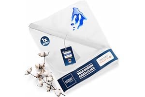 LILENO HOME Ochraniacz na materac 140 x 200 cm – podkładka pod nietrzymanie moczu [odporna na gotowanie w 95°C] i wodoszczelna, z miękką górną częścią z mieszanki bawełny – nakładka na materac nadaje