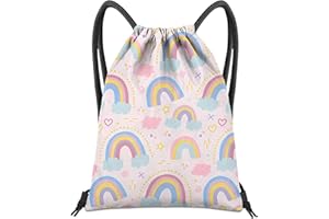 BHAHB Turnbeutel mit Kordelzug, für Fitness, Strand, Schwimmen & Reisen,Stylischer Nette Wasserdicht Sporttasche für Damen Mädchen Herren