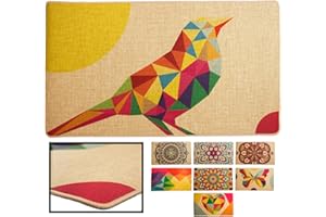 LUCA HOME - Alfombrilla Pasillo Novofloor pájaro 40x70cm - Antideslizante Alfombra - Tapetes para Sala - Alfombra Salon, felpudos de Interior, alfombras Pasillo