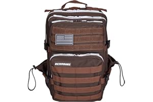 ELITRAINX Zaino tattico militare impermeabile 25 litri per sport, cabina di aereo, palestra, attività all'aperto, cross training di ELITEX TRAINING