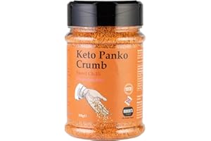 SCT SAVOURY CRUNCHY TREATS & SWEET CANDY TREATS Keto Panko Rind Crumb 3 X 150g Pots - Available in Multiple Flavours - Keto, Gluten & Allergen Free, Low Carb, High Protein - Handmade in Britain with Family Recipe (Sweet Chilli)