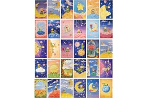 TuYines Lot de 30 cartes postales vintage, cartes postales motivantes, dictons et citations, cartes postales rétro sur le thème de l'amour, de l'amitié, pour enfants