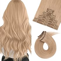 SEGO Clip In Extensions Echthaar 8 Tressen Haarverlängerung