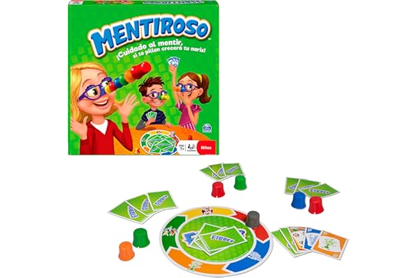 Spin Master Games - MENTIROSO Juego de Mesa para 2-6 Jugadores, Infantil y Adultos - Regalos niños 7 años + - Juegos de Mesa Niños 7 Años +