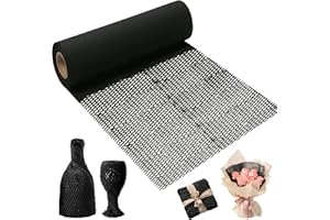 ENOCENT 30CM X 30M Schwarz wabenpapier Packpapier Rolle, Öko Kraftpapier Verpackungspapier Verpackungsmaterial für Umzug, Versand und Füllung