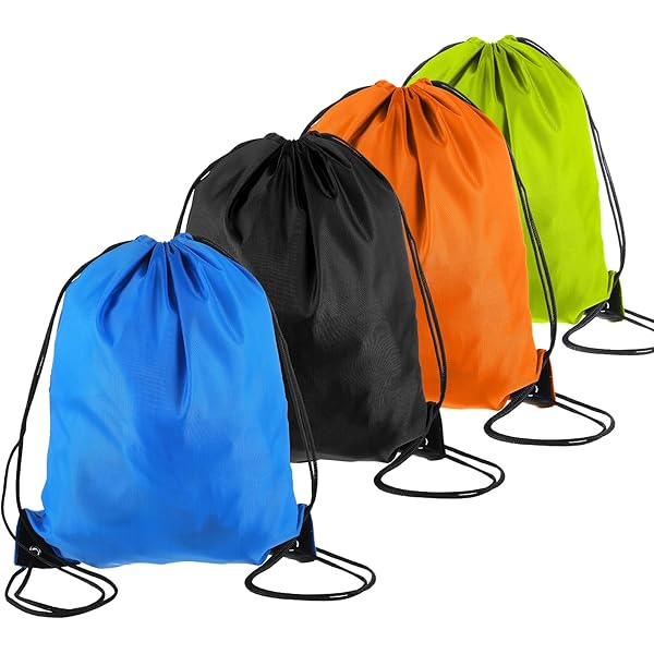 Sacca Da Palestra Con Coulisse - 2 Pezzi, Zaino In Polietilene Per Sport, Spiaggia, Viaggi - Foto 10