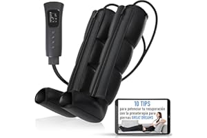 GD GREAT DREAMS GreatDreams® - Botas Presoterapia Para Casa - Masajeador de Piernas Completo - Máquina Presoterapia para Mejorar la Circulación Sanguínea Alivia el Dolor de Piernas - Drenaje Linfático