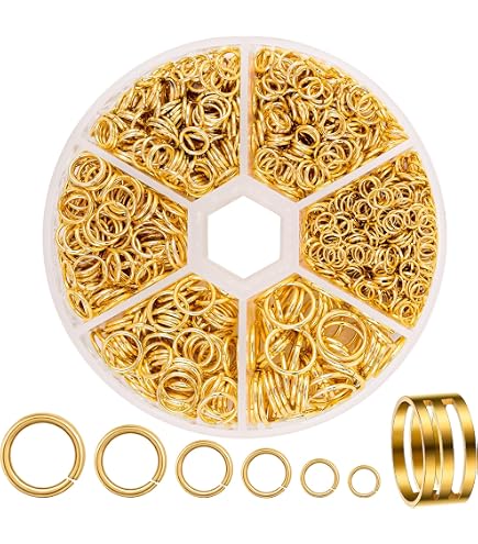 20 Catene A Sfere In Metallo Oro – 10 Cm Con Connettori – Per Fai Da Te, Portachiavi, Etichette, Gioielli – LuenHego - 2