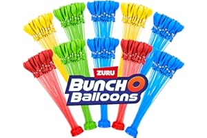 Bunch O Balloons Plus de 350 ballons à eau auto-attachants à remplissage rapide, emballage écologique - 10 paquets de ballons d'eau (Exclusivité Amazon)