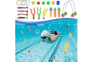 StarryTiger Zabawka do nurkowania w basenie, 22 sztuki, pierścienie do nurkowania dla dzieci, zabawki wodne dla dzieci, pierścienie do nurkowania, zabawka do pływania na imprezie na basenie, zabawka