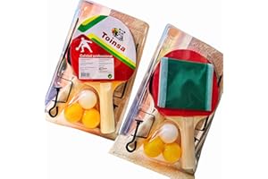 ESTHELAR SELECT Set Ping Pong Portátil Verano – 2 Palas + 3 Pelotas + Red con Soportes – Juego de Mesa para Exterior e Interior – Ideal para Camping, Jardín, Vacaciones y Escapadas