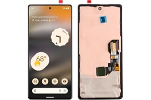 SwarKing 【2024 NEW】 LCD Display kompatibel mit Google Pixel 6A (Schwarz ohne Rahmen) Ersatzteile mit kostenlosen Werkzeugen