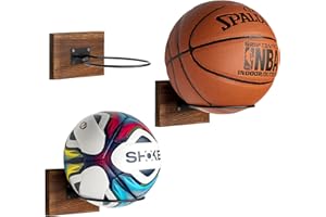 PUERSI Ball Halterung Ballständer Wand Ballhalter Basketballhalter Wandhalterung Halter Display Ständer, für Basketball Fußball Volleyball Rugby