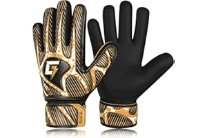 GLOVIX Kids Goalkeeper Gloves–Youth & Junior Football Goalie Gloves with Strong Grip,Breathable Mesh & Durable Palm–Boys Soccer Glove for Training