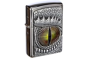 Zippo Feuerzeug 2002539 Dragon Eye Emblem Benzinfeuerzeug, Messing