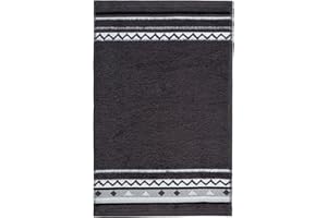 MÖVE frottana Country ręcznik dla gości 30 x 50 cm ze 100% bawełny, grafitowy