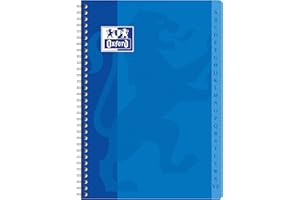 OXFORD Répertoire Alphabétique Spirale A4 21x29,7cm 180 Pages Petits Carreaux Couleur aléatoire