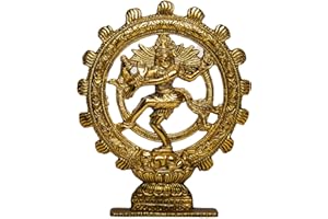 Wonder Care | Lord Nataraja Dancing Shiva Statue Sculpted in Great Detail in Antique Finish - Hindu God Statue | Home Decor | Mandir | Gift | Hindu God Idol| Natraj