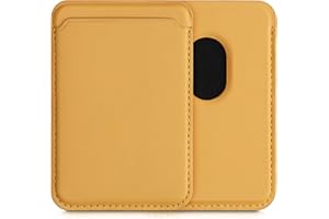 kwmobile Tarjetero Compatible con Apple iPhone 16/15 / 14/13 / 12 Series - Portatarjetas magnético Compatible con MagSafe de Cuero sintético - Negro