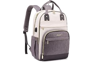 ‎LOVEVOOK LOVEVOOK Rucksack Damen Laptop Rucksack 17 Zoll Schulrucksack Mädchen Teenager Wasserdicht Schultasche Jungen Backpack Anti-Diebstahl School Bag für Schule Reise Arbeit Leicht