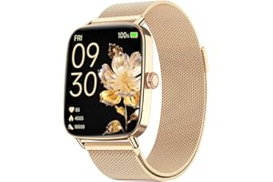 FITPOLO Smart Watch for Women Men(Answer/Make Calls), 1.85" HD Screen Fitness Watch with SpO2 Heart Rate Sleep Monitor, Smart Watches 100+ Sport IP68 Waterproof, Step Counter Ladies Smartwatch for iOS Android