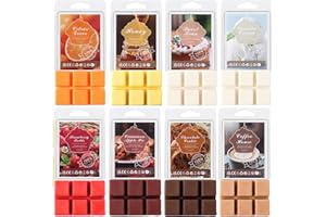 HARNYLOOM Duftwachs Wax Melts, Natürliche Lang Anhaltend Soja Kerze Wachs Schmelzen Vegan Jahrestag Geburtstag Geschenk Set Lufterfrischer Kokosnuss Zitrone Lavendel Zimt Passionsfrucht (Süßer Nachmittag)
